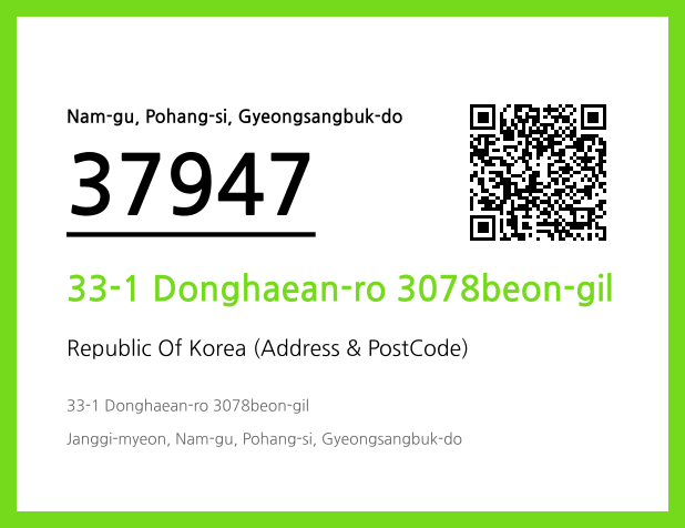 Address and Postal Code QR Code Image (CC BY 4.0)