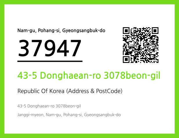 Address and Postal Code QR Code Image (CC BY 4.0)