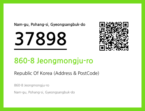 Address and Postal Code QR Code Image (CC BY 4.0)