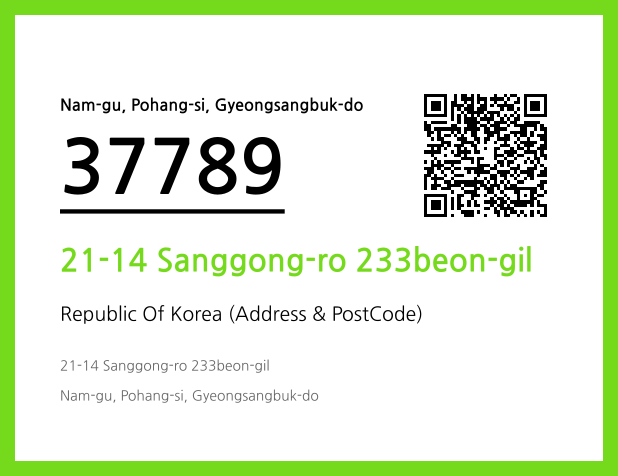 CC BY 4.0 Address and Postal Code QR Code Image (CC BY 4.0)