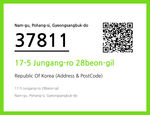 Address and Postal Code QR Code Image (CC BY 4.0)