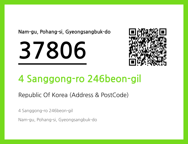 CC BY 4.0 Address and Postal Code QR Code Image (CC BY 4.0)