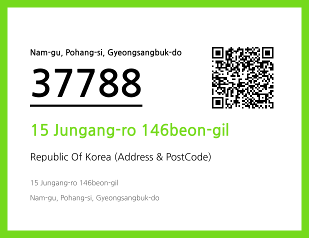 Address and Postal Code QR Code Image (CC BY 4.0)