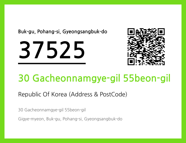 Address and Postal Code QR Code Image (CC BY 4.0)