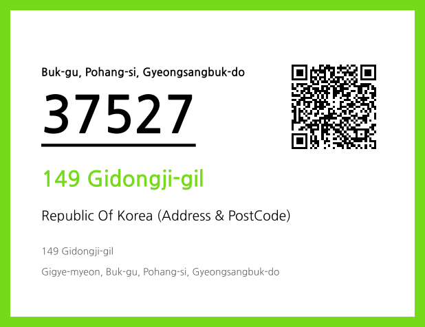Address and Postal Code QR Code Image (CC BY 4.0)