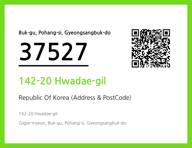 Address and Postal Code QR Code Image (CC BY 4.0)