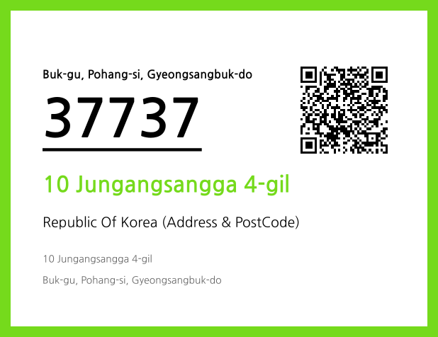 Address and Postal Code QR Code Image (CC BY 4.0)