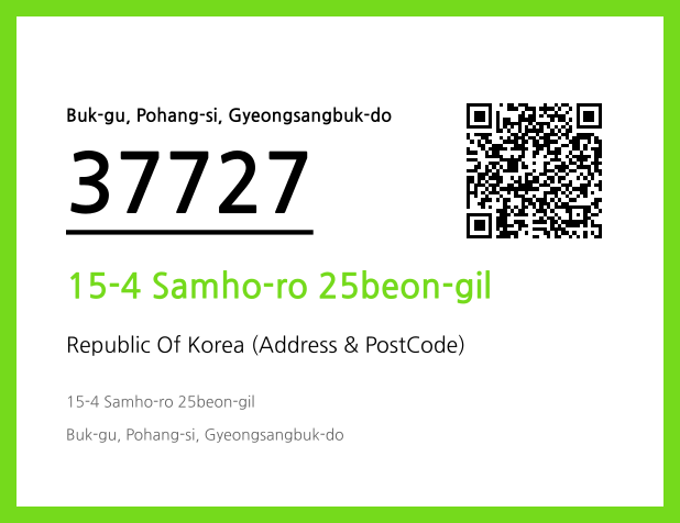 Address and Postal Code QR Code Image (CC BY 4.0)