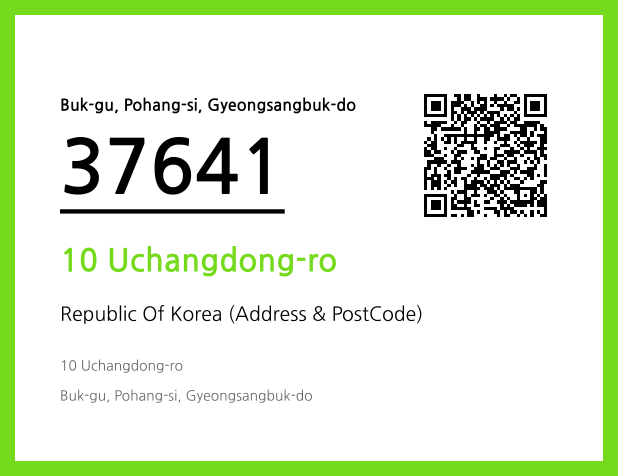 Address and Postal Code QR Code Image (CC BY 4.0)