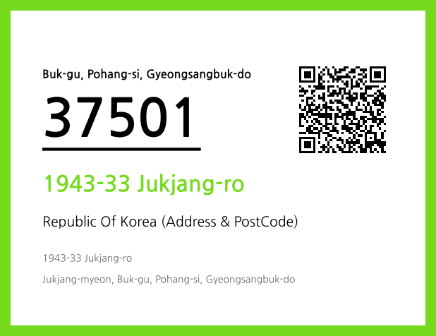 Address and Postal Code QR Code Image (CC BY 4.0)