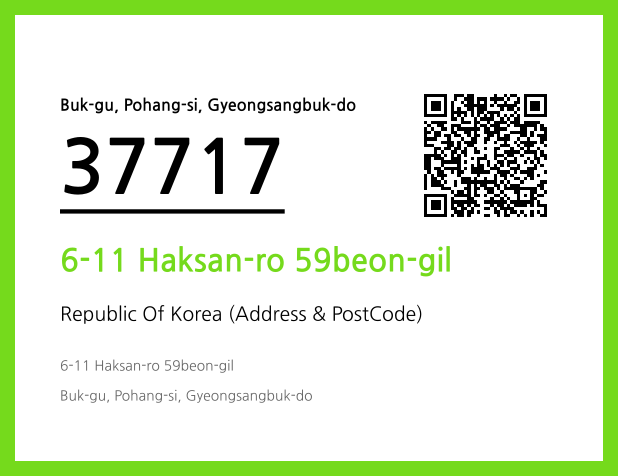 Address and Postal Code QR Code Image (CC BY 4.0)