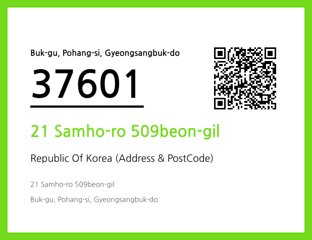 Address and Postal Code QR Code Image (CC BY 4.0)