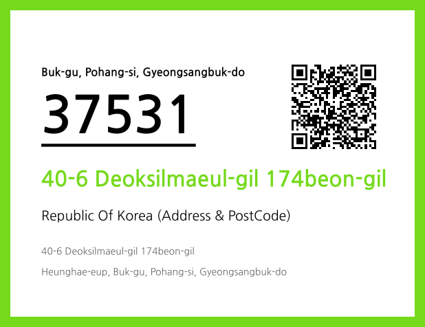 Address and Postal Code QR Code Image (CC BY 4.0)