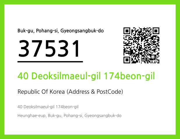 Address and Postal Code QR Code Image (CC BY 4.0)
