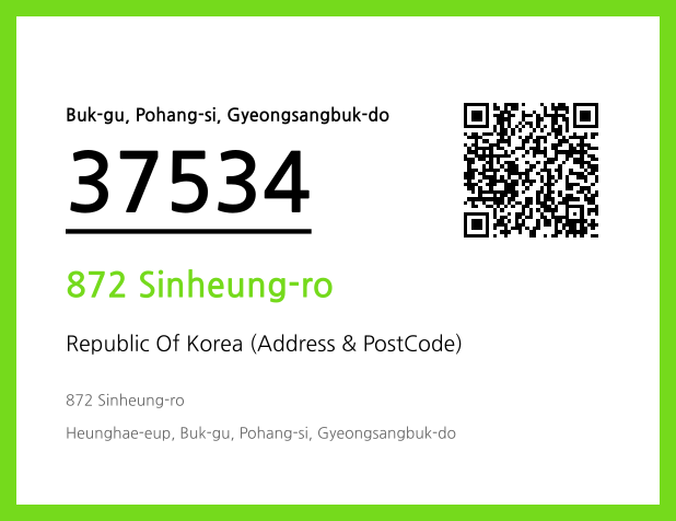 Address and Postal Code QR Code Image (CC BY 4.0)