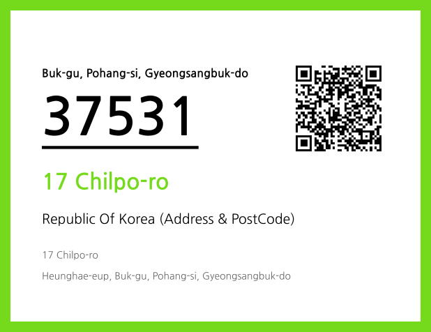 CC BY 4.0 Address and Postal Code QR Code Image (CC BY 4.0)