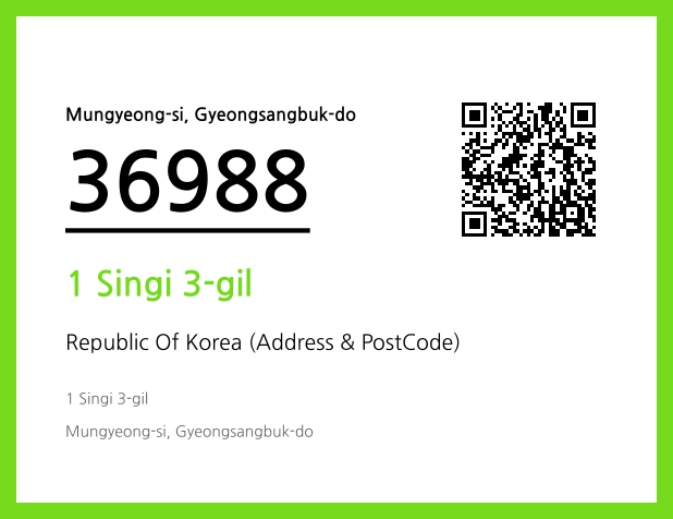Address and Postal Code QR Code Image (CC BY 4.0)