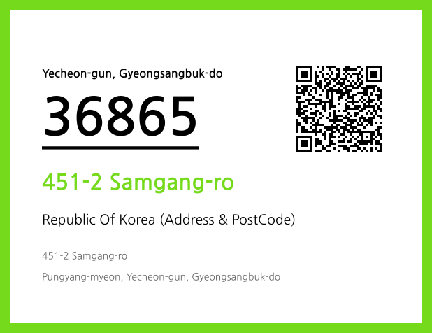 Address and Postal Code QR Code Image (CC BY 4.0)