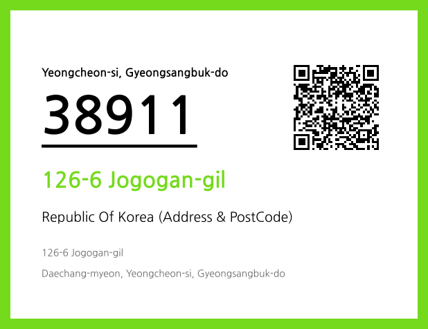 Address and Postal Code QR Code Image (CC BY 4.0)
