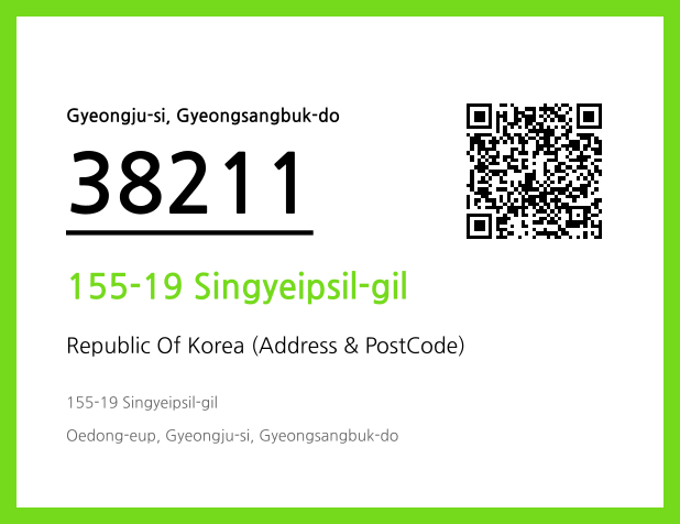 Address and Postal Code QR Code Image (CC BY 4.0)