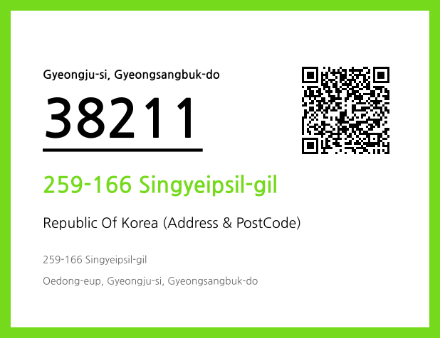 Address and Postal Code QR Code Image (CC BY 4.0)