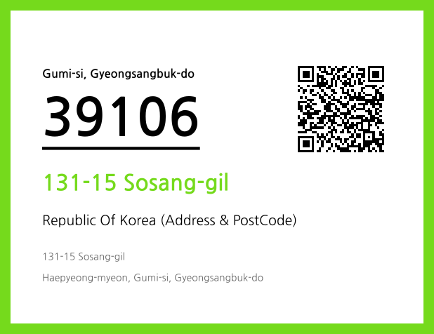 CC BY 4.0 Address and Postal Code QR Code Image (CC BY 4.0)