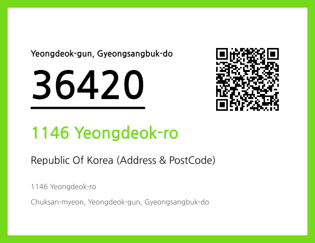 Address and Postal Code QR Code Image (CC BY 4.0)