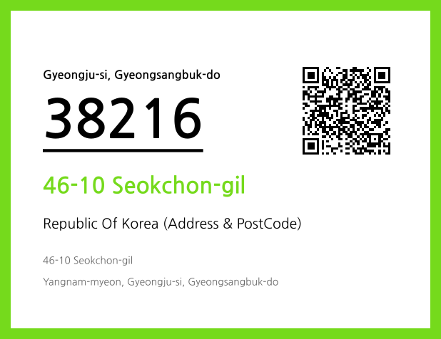 Address and Postal Code QR Code Image (CC BY 4.0)