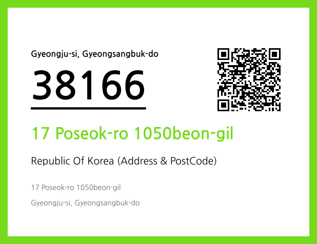 CC BY 4.0 Address and Postal Code QR Code Image (CC BY 4.0)