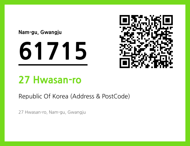 Address and Postal Code QR Code Image