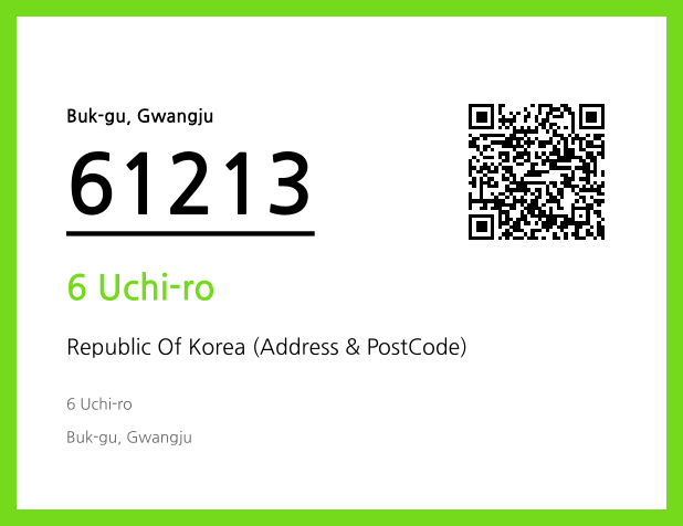 Address and Postal Code QR Code Image (CC BY 4.0)