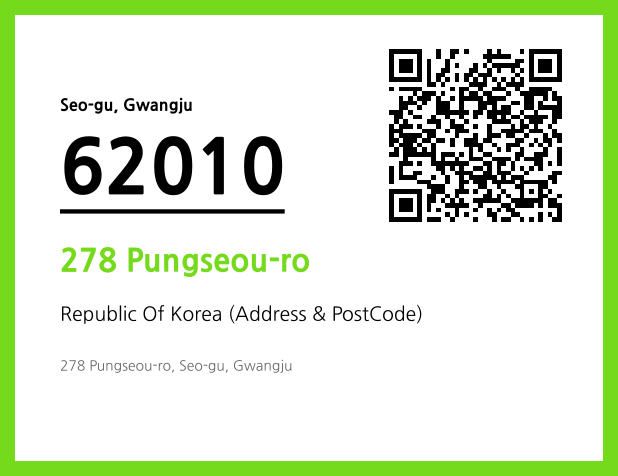 Address and Postal Code QR Code Image