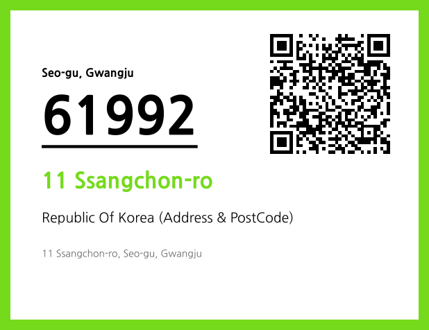 Address and Postal Code QR Code Image