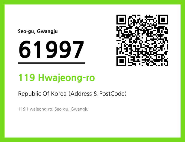 Address and Postal Code QR Code Image