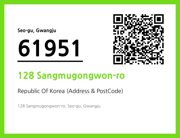 Address and Postal Code QR Code Image