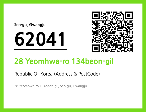 Address and Postal Code QR Code Image