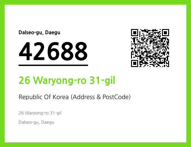 Address and Postal Code QR Code Image (CC BY 4.0)