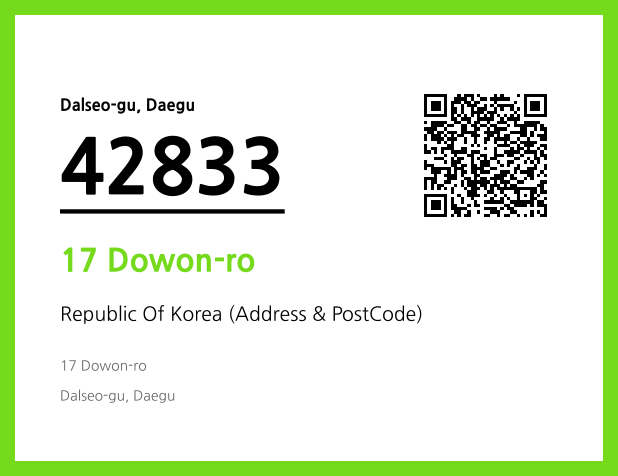 Address and Postal Code QR Code Image (CC BY 4.0)