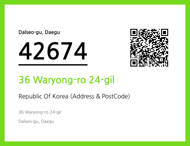 CC BY 4.0 Address and Postal Code QR Code Image (CC BY 4.0)