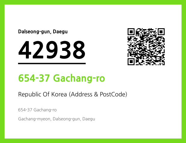 Address and Postal Code QR Code Image (CC BY 4.0)