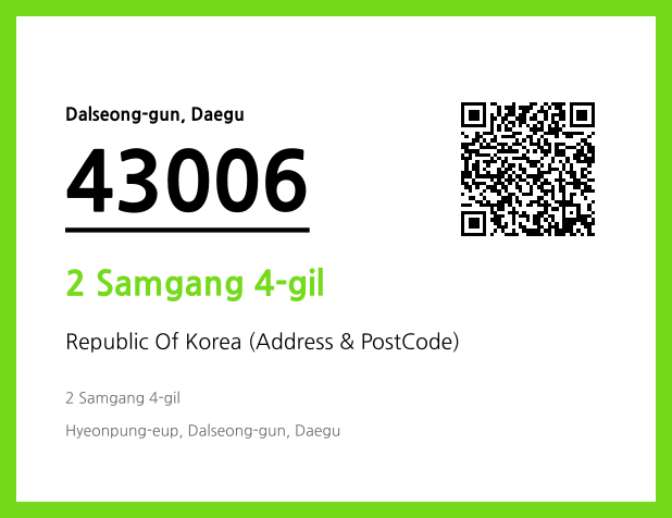 Address and Postal Code QR Code Image (CC BY 4.0)