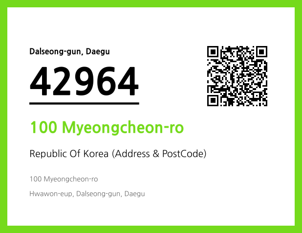 Address and Postal Code QR Code Image (CC BY 4.0)