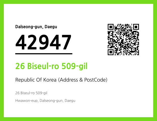 Address and Postal Code QR Code Image (CC BY 4.0)