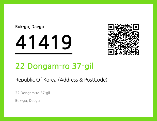 Address and Postal Code QR Code Image (CC BY 4.0)