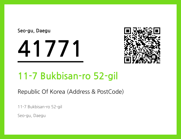 Address and Postal Code QR Code Image (CC BY 4.0)