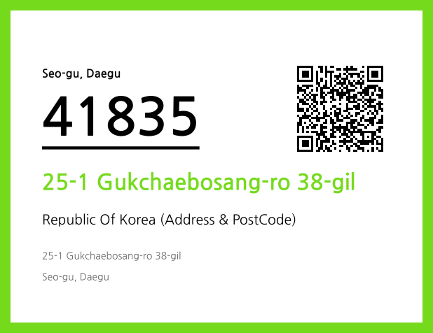Address and Postal Code QR Code Image (CC BY 4.0)