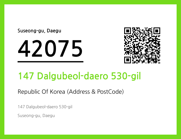 Address and Postal Code QR Code Image (CC BY 4.0)