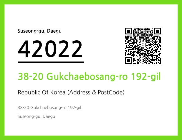 Address and Postal Code QR Code Image (CC BY 4.0)