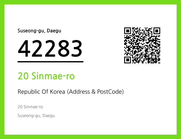 Address and Postal Code QR Code Image (CC BY 4.0)