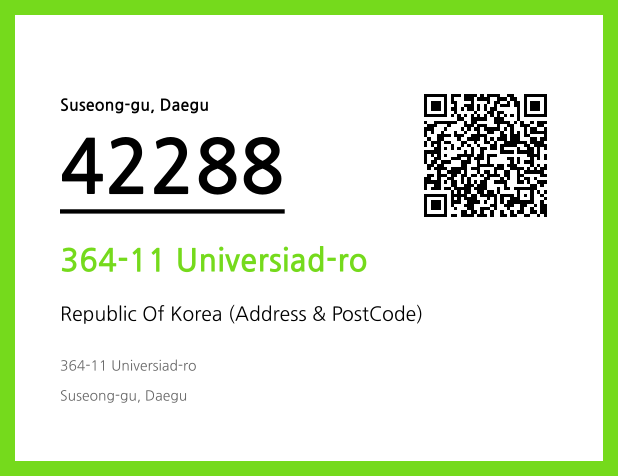 Address and Postal Code QR Code Image (CC BY 4.0)